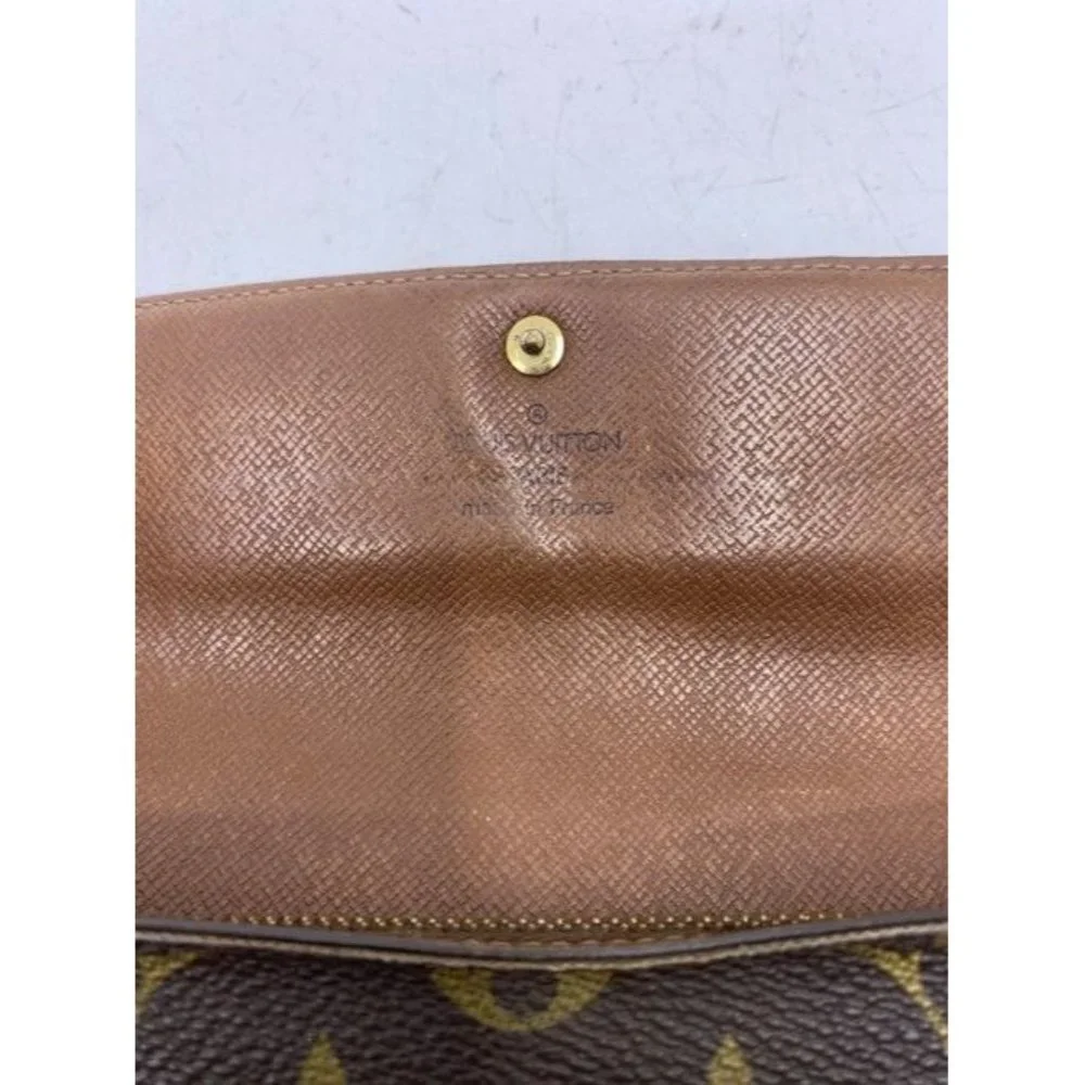 Louis Vuitton Brown Sarah Large Canvas Travel Wallet